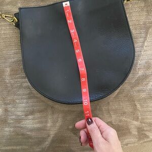 Madewell leather saddle bag - black leather